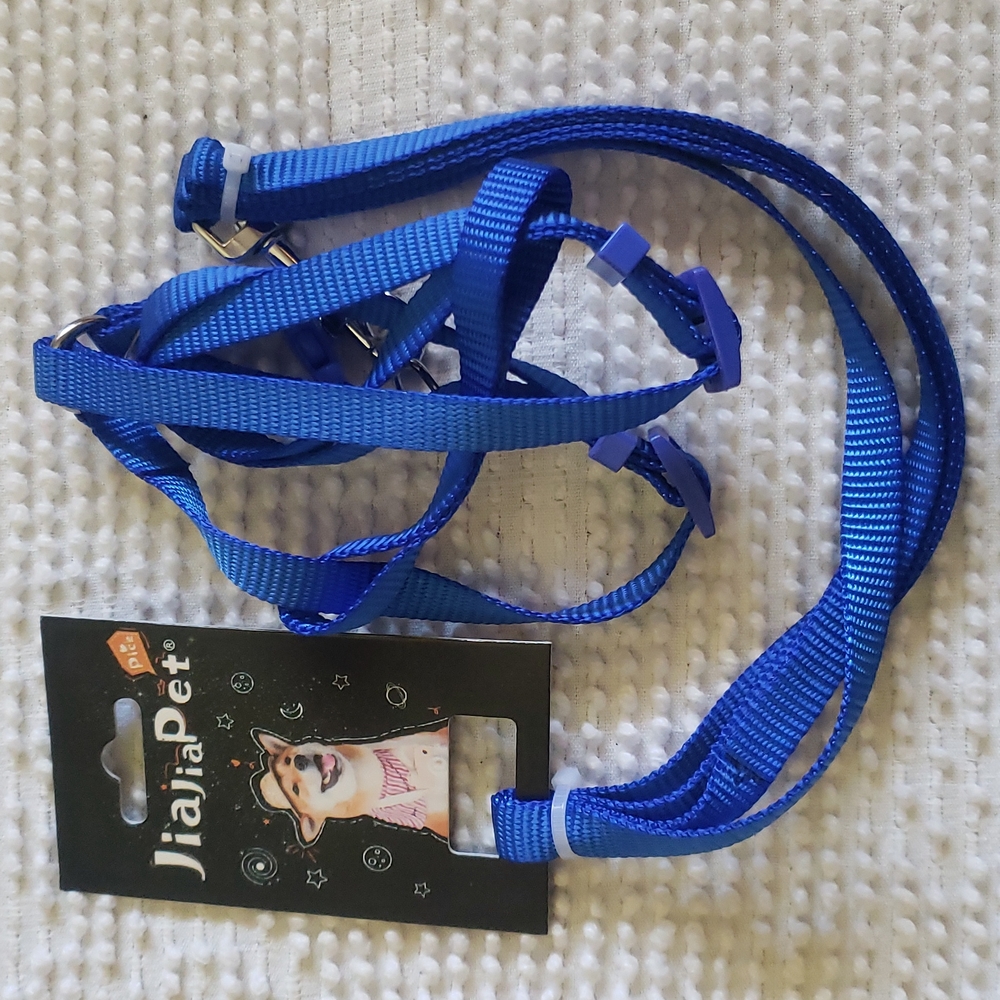 Small pet leash harness